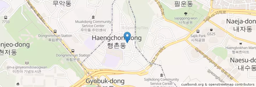 Mapa de ubicacion de 순복음교회 en كوريا الجنوبية, سول, 종로구, 교남동.