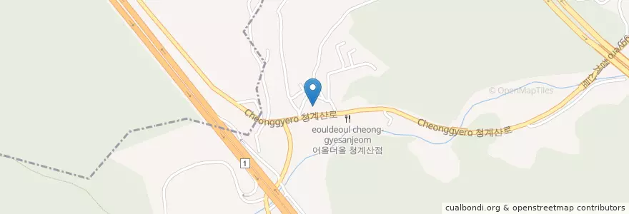 Mapa de ubicacion de 풍천가 en 大韓民国, 京畿道, 寿井区.