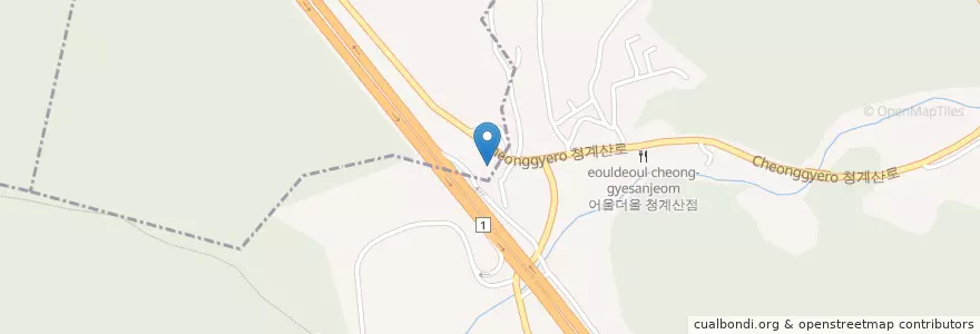 Mapa de ubicacion de 옛골토성 청계산점 en Korea Selatan.
