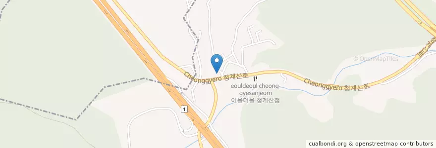 Mapa de ubicacion de 카페 M en Corea Del Sur, Gyeonggi, 수정구.
