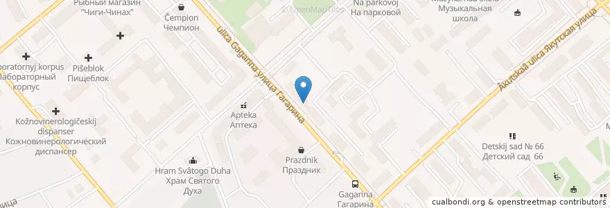 Mapa de ubicacion de Зеленый рынок en روسيا, Дальневосточный Федеральный Округ, Магаданская Область, Городской Округ Магадан.