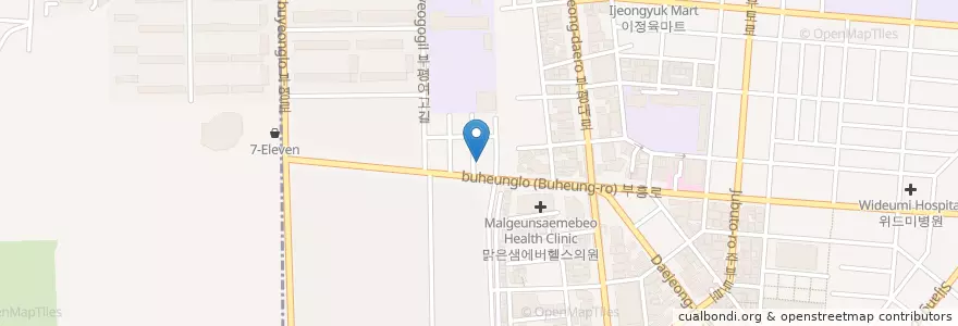 Mapa de ubicacion de 명가낙지 en كوريا الجنوبية, إنتشون, 부평구, 부평동.