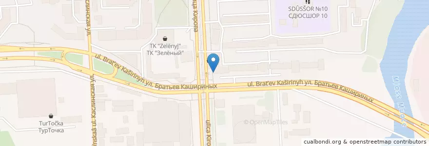 Mapa de ubicacion de ОАС en Rusia, Уральский Федеральный Округ, Óblast De Cheliábinsk, Челябинский Городской Округ.