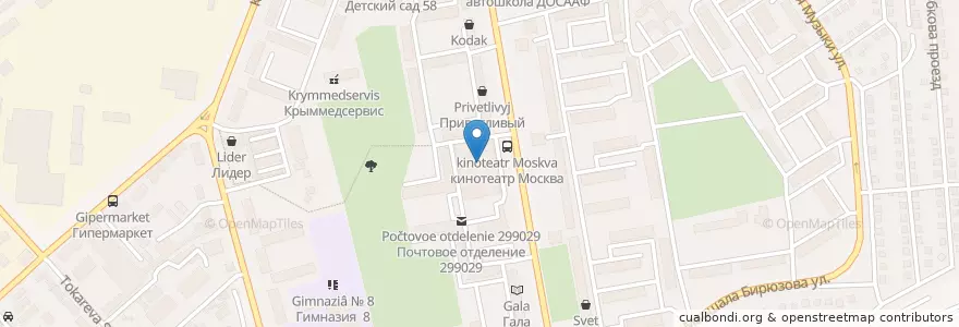 Mapa de ubicacion de Детское Кафе en Russia, South Federal District, Sevastopol, Sevastopol, Ленинский Район, Ленинский Округ.