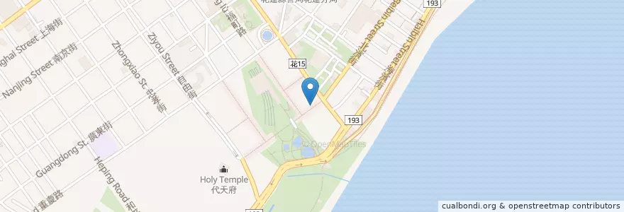 Mapa de ubicacion de 豬豬豬原住民美食(豬豬炒泡麵) en 臺灣, 臺灣省, 花蓮縣, 花蓮市.