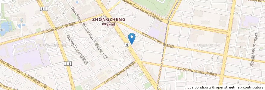 Mapa de ubicacion de 合作金庫商業銀行 en Taiwan, Neu-Taipeh, Taipeh, Zhongzheng.