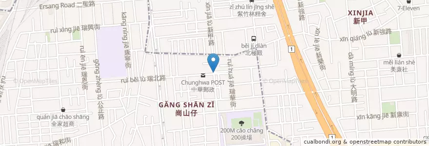 Mapa de ubicacion de 南啵萬炒飯 en 台湾, 高雄市, 鳳山区.