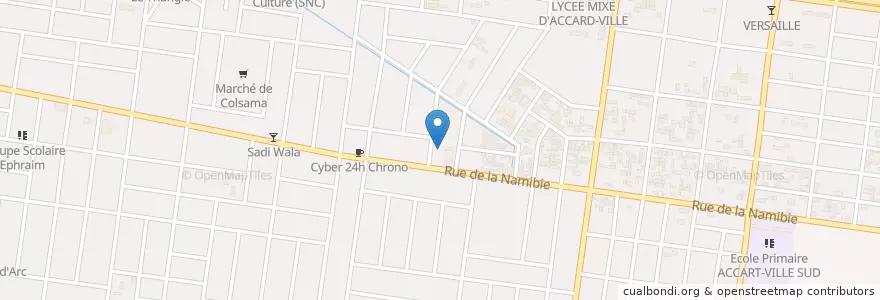 Mapa de ubicacion de Bethel en Burquina Faso, Hauts-Bassins, Houet.