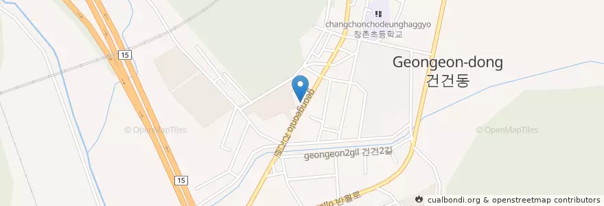 Mapa de ubicacion de 반월우체국 en South Korea, Gyeonggi-Do, Ansan-Si, Sangnok-Gu.