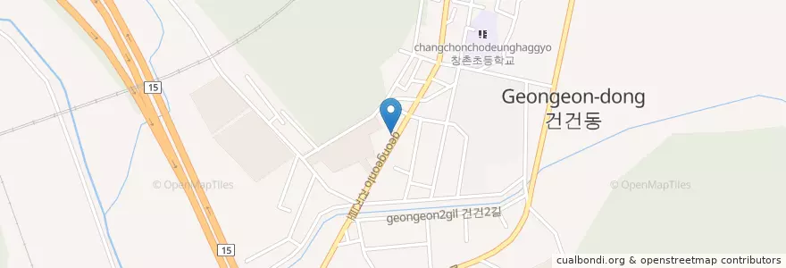 Mapa de ubicacion de 안산상록경찰서 반월파출소 en 대한민국, 경기도, 안산시, 상록구.