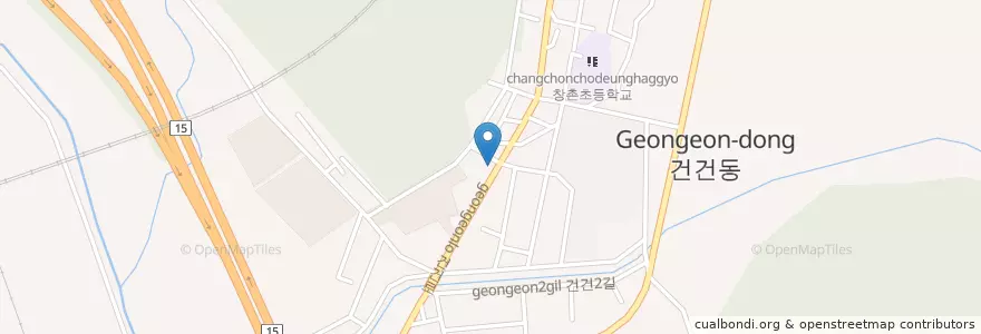 Mapa de ubicacion de 반월119 지역대 en Südkorea, Gyeonggi-Do, 안산시, 상록구.
