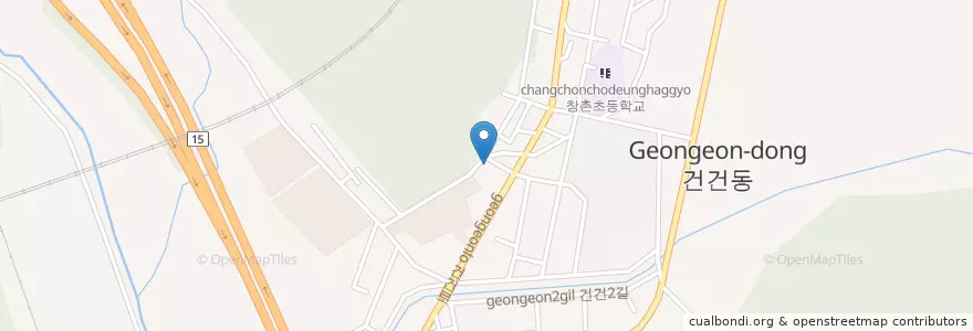 Mapa de ubicacion de 반월동 주민센터 en South Korea, Gyeonggi-Do, Ansan-Si, Sangnok-Gu.