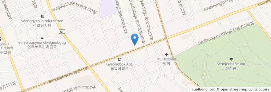 Mapa de ubicacion de 아리양 en Südkorea, Seoul, 강남구, 논현동.