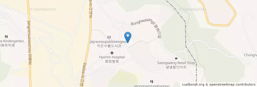 Mapa de ubicacion de 장림 평안교회 en كوريا الجنوبية, بسان, 사하구.