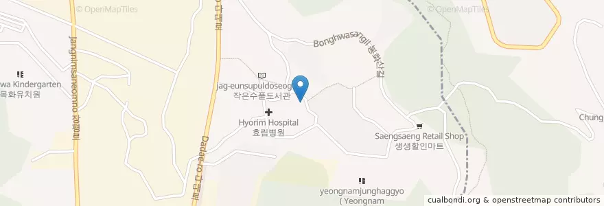 Mapa de ubicacion de 부산벧엘교회 en Corea Del Sud, Busan, 사하구.