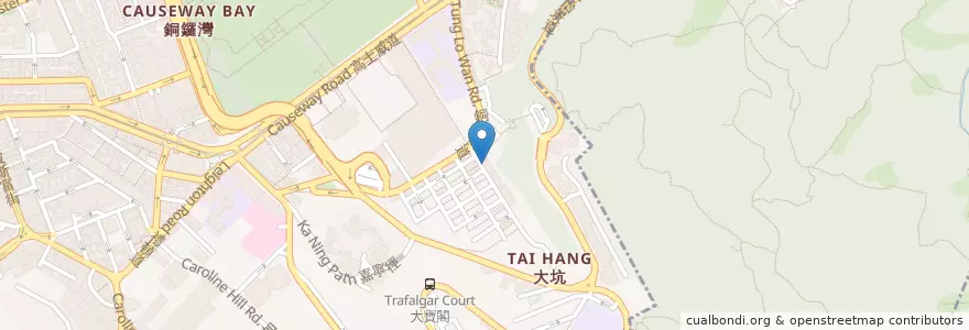 Mapa de ubicacion de Cafe Locomotive en Cina, Guangdong, Hong Kong, Hong Kong, Nuovi Territori, 灣仔區 Wan Chai District.