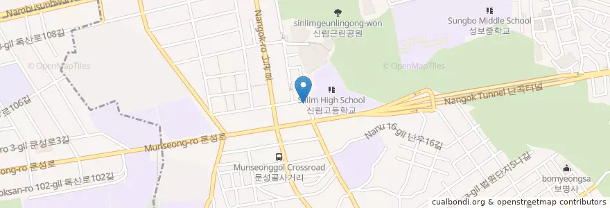 Mapa de ubicacion de 미성동 자치회관 en Республика Корея, Сеул, 관악구, 미성동.