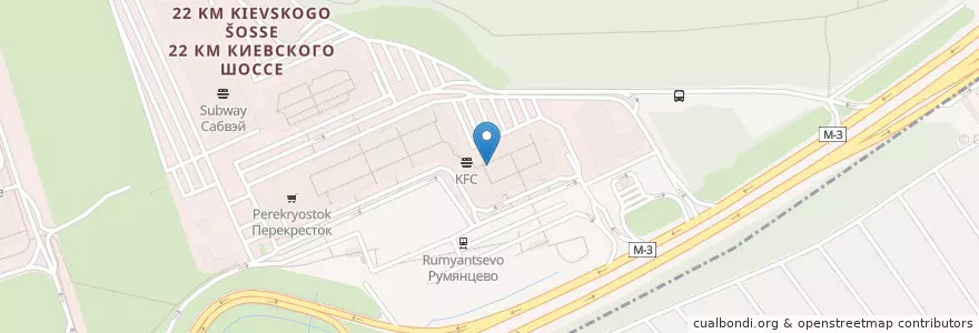Mapa de ubicacion de СМП банк en Rusland, Centraal Federaal District, Moskou, Новомосковский Административный Округ, Поселение Московский.