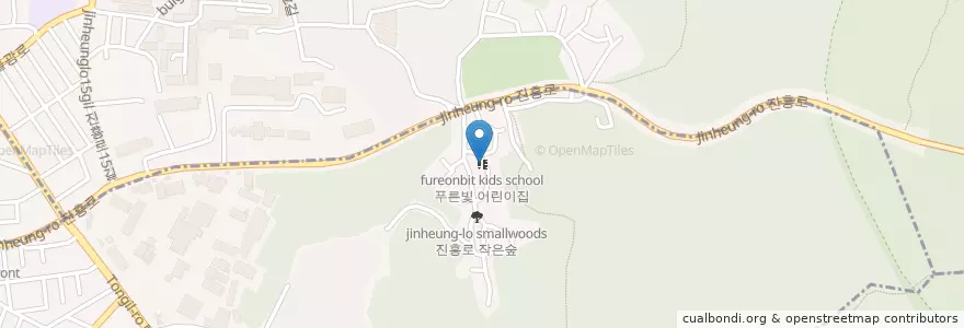 Mapa de ubicacion de 푸른빛 어린이집 en 韩国/南韓, 首尔, 恩平区.