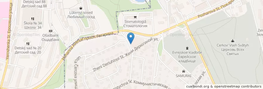 Mapa de ubicacion de Ягдашъ en Россия, Южный Федеральный Округ, Севастополь, Севастополь, Гагаринский Округ.