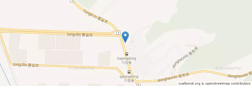 Mapa de ubicacion de 오일 뱅크 en Korea Selatan, Gyeonggi, 고양시, 덕양구.