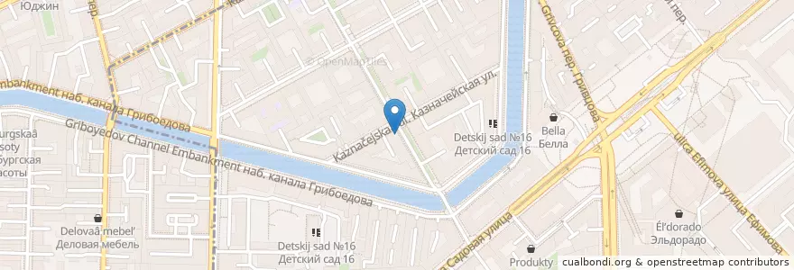 Mapa de ubicacion de Рога и копыта en Russland, Föderationskreis Nordwest, Oblast Leningrad, Sankt Petersburg, Адмиралтейский Район, Сенной Округ.