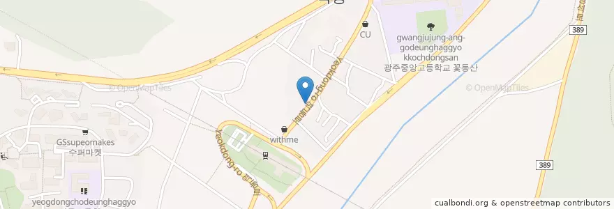 Mapa de ubicacion de 브로뜨카페 en Korea Selatan, Gyeonggi, 광주시.
