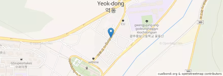 Mapa de ubicacion de 남월골추어탕 en Korea Selatan, Gyeonggi, 광주시.