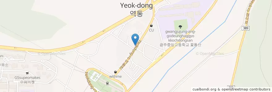 Mapa de ubicacion de 파핀스치킨호프 en Korea Selatan, Gyeonggi, 광주시.
