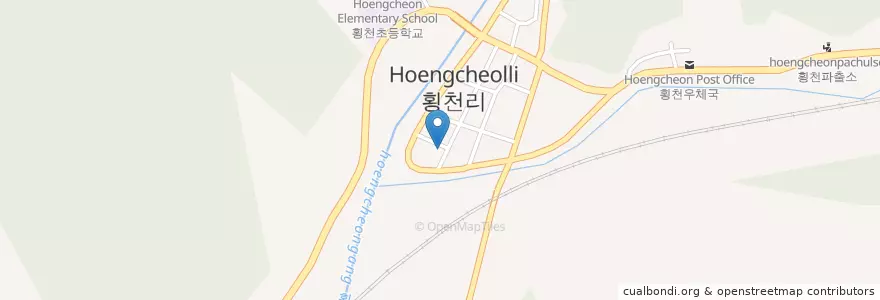 Mapa de ubicacion de 횡천면보건지소 en 韩国/南韓, 庆尚南道, 河東郡.