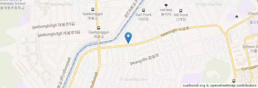 Mapa de ubicacion de 광명동교회 en Corée Du Sud, Gyeonggi, 광명시.