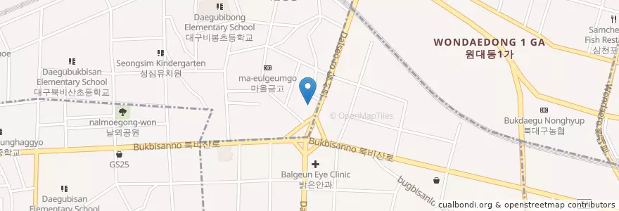 Mapa de ubicacion de 동화 한의원 en Südkorea, Daegu, Seo-Gu, Bisan-Dong.