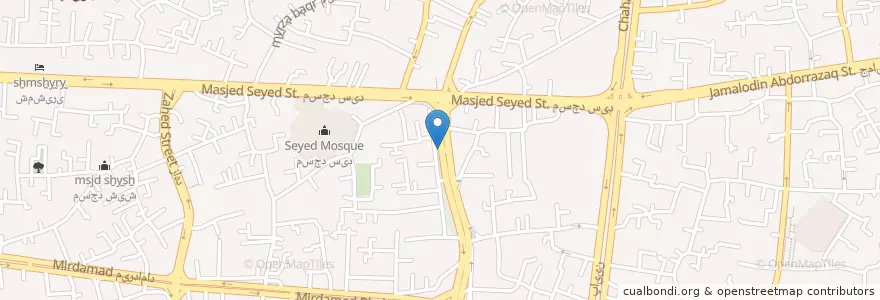 Mapa de ubicacion de ایستگاه تاکسی بیسیم صباسیر en Iran, Esfahan, شهرستان اصفهان, بخش مرکزی شهرستان اصفهان, اصفهان.