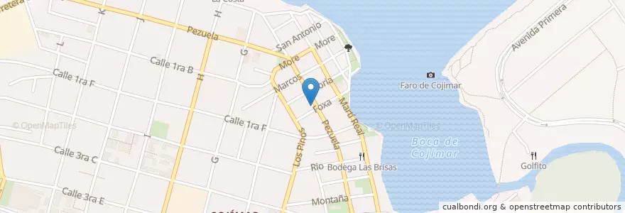 Mapa de ubicacion de Casa Grande en Cuba, La Habana.