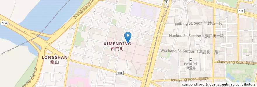 Mapa de ubicacion de Risotto en 臺灣, 新北市, 臺北市, 萬華區.