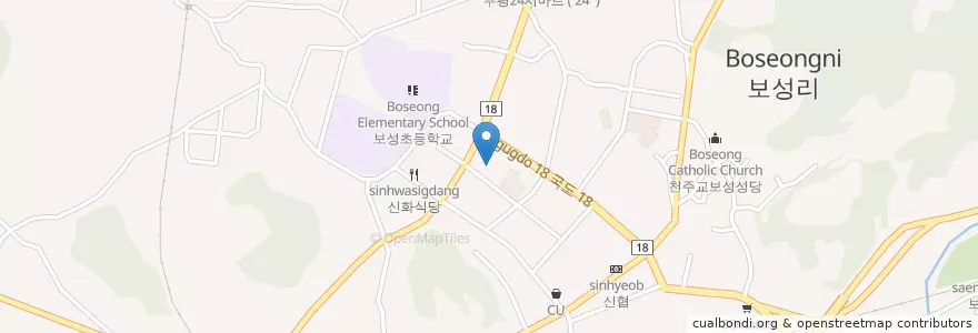 Mapa de ubicacion de 보성 119 안전센터 en South Korea, Jeollanam-Do, Boseong-Gun.