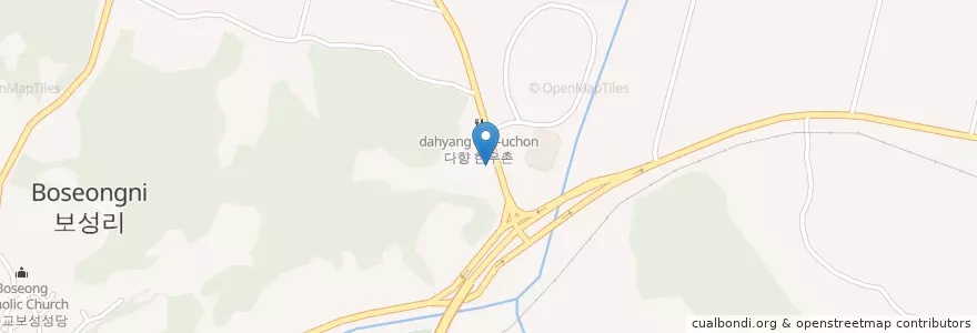 Mapa de ubicacion de 가스 충전소 en 대한민국, 전라남도, 보성군.