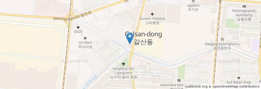 Mapa de ubicacion de KB 국민은행 갈산점 en Korea Selatan, 인천, 부평구.