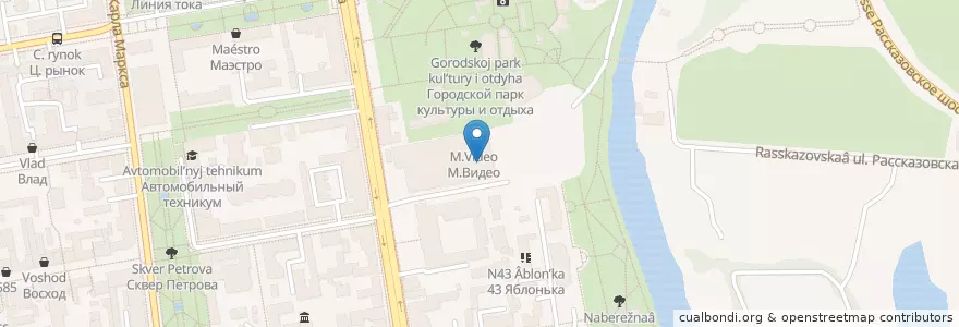 Mapa de ubicacion de Cinema Star en Russia, Central Federal District, Tambov Oblast, Tambovsky District, Tambov.