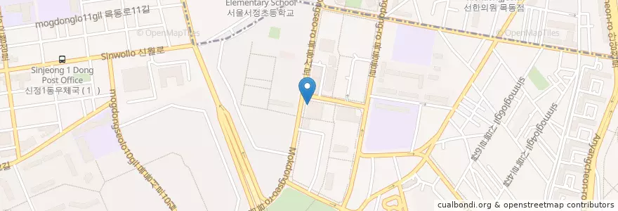 Mapa de ubicacion de 파리바게트 en Südkorea, Seoul, 양천구, 신정6동.