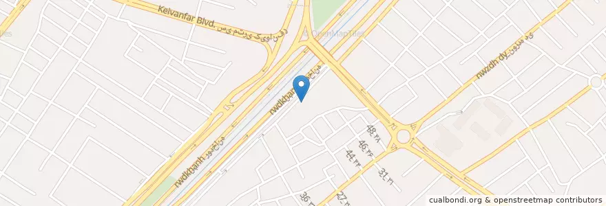Mapa de ubicacion de اداره کل کتابخانه های عمومی استان قم en イラン, ゴム, شهرستان قم, بخش مرکزی, قم.