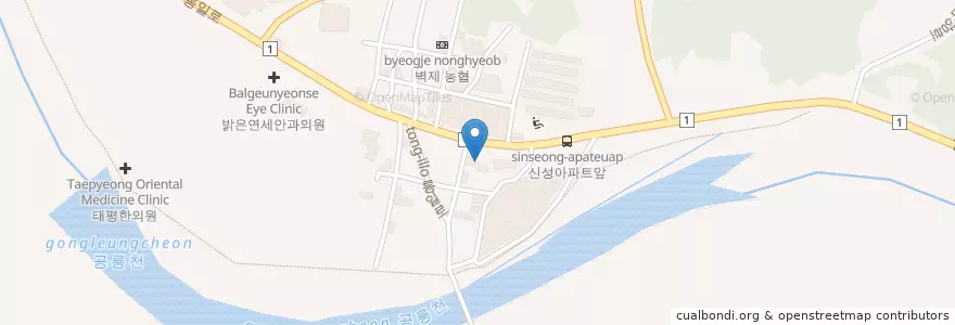 Mapa de ubicacion de 피쉬앤그릴 en South Korea, Gyeonggi-Do, Goyang-Si, 덕양구.