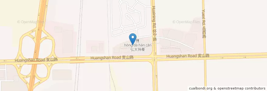 Mapa de ubicacion de 蓝枪鱼音乐西餐厅 en China, Anhui, Hefei, Shushan District, Urban Hefei, Jinggang Town.
