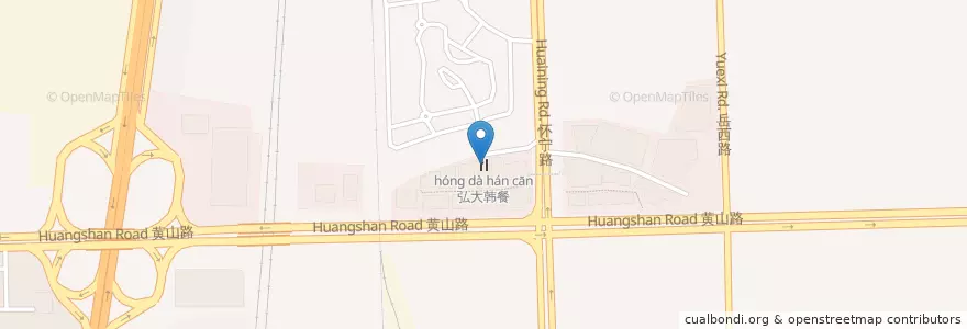 Mapa de ubicacion de 弘大韩餐 en Chine, Anhui, Hefei, 蜀山区 (Shushan), 合肥市区, 井岗镇.