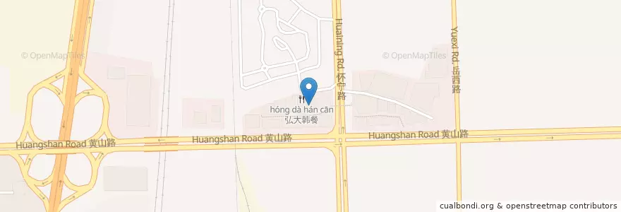 Mapa de ubicacion de 水原烤肉 en China, Anhui, Hefei, Shushan District, Urban Hefei, Jinggang Town.