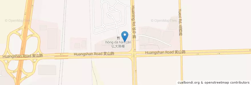 Mapa de ubicacion de Mr. Pizza en China, Anhui, Hefei, Shushan District, Urban Hefei, Jinggang Town.