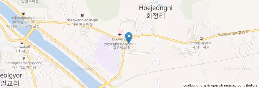 Mapa de ubicacion de 한국연합의원 en 대한민국, 전라남도, 보성군.