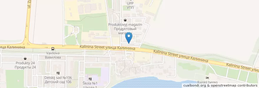 Mapa de ubicacion de Тихий берег en Russia, South Federal District, Krasnodar Krai, Krasnodar Municipality.