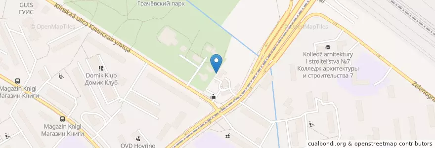 Mapa de ubicacion de Ховринская гимназия "Лампада" en Russie, District Fédéral Central, Moscou, Северный Административный Округ, Головинский Район.
