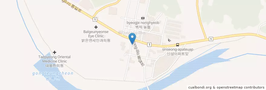 Mapa de ubicacion de 소망교회 en Республика Корея, Кёнгидо, Коян, 덕양구.
